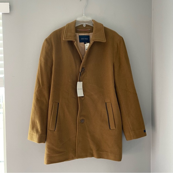Cole Haan Wool Blend Italian Topcoat Size M - Picture 2 of 11